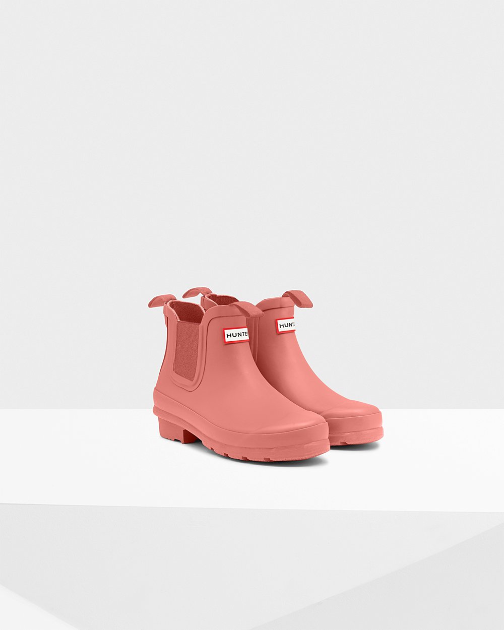 Bottes Chelsea Hunter Original Grands Enfant Rose LHXBKDM-82